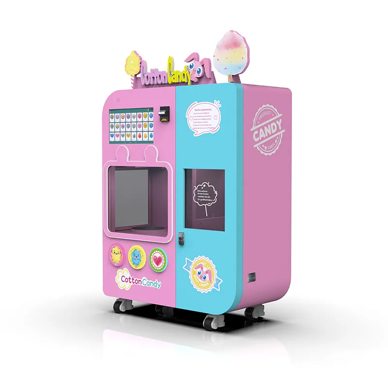 Automatic Cotton Candy Robot Electric Sugar Cotton Candy Floss Vending ...